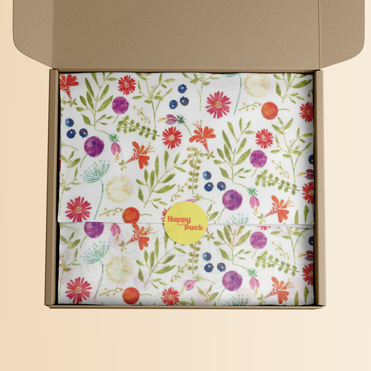 Spring Meadow Patterned Tissue Paper 20x30" (18gsm)