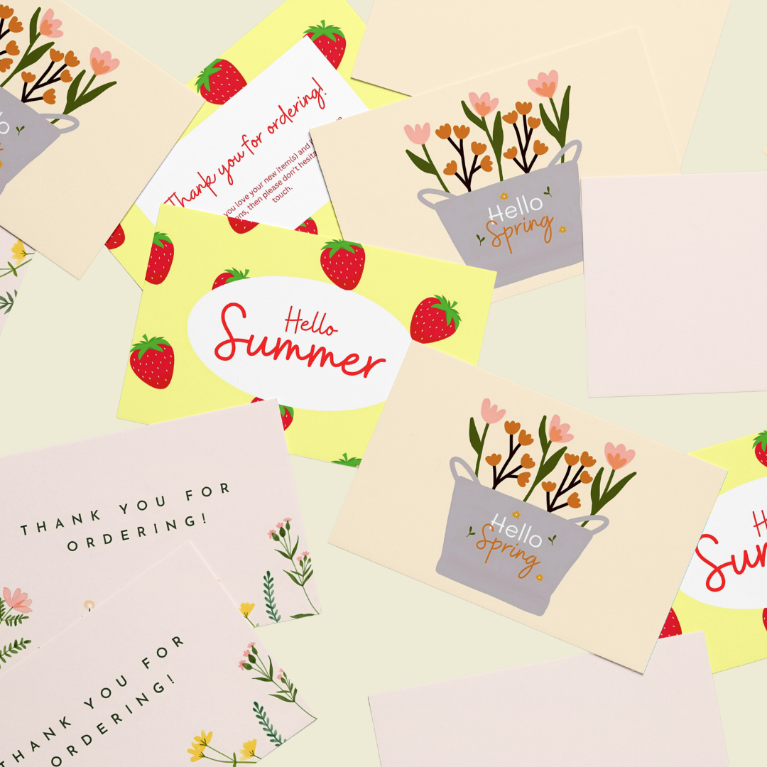 105mm x 148mm (A6) Spring & Summer Appreciation Cards
