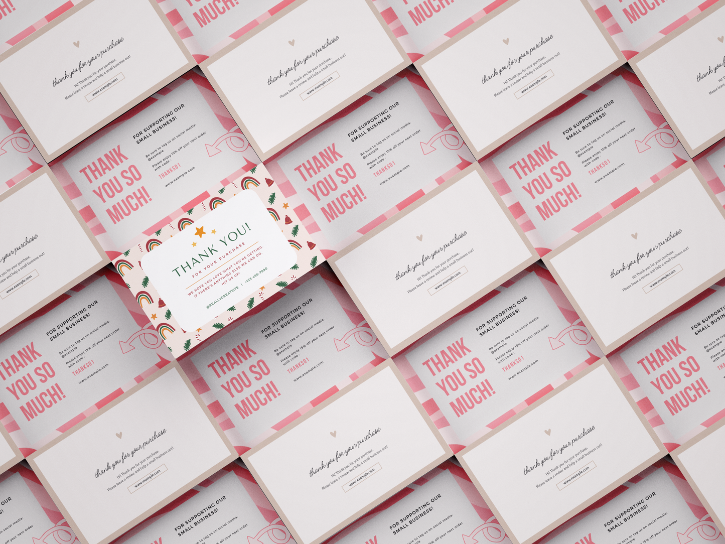Custom 85mm x 55mm Appreciation Cards (Add your own design)