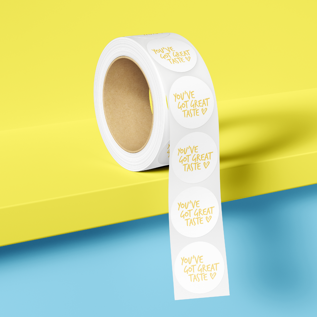 1" You've Got Great Taste Stickers