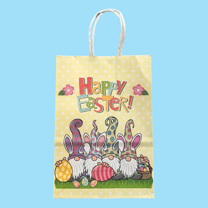 Easter Kraft Paper Twist Handle Bags