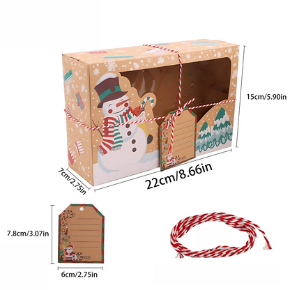Christmas Gift Boxes with PET Plastic Window