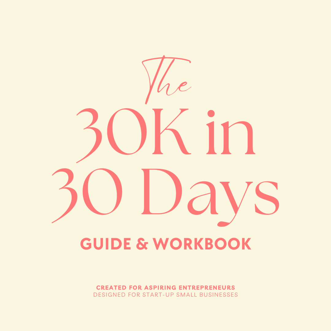 30K in 30 Days Workbook & Guide (Digital)