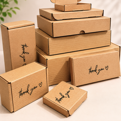 Printed Brown Postal PIP Boxes (Large Letter)