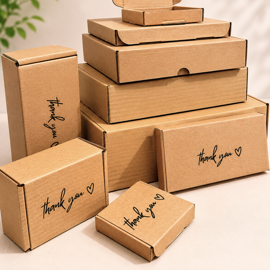 Printed Brown Postal Boxes (Small Parcel)