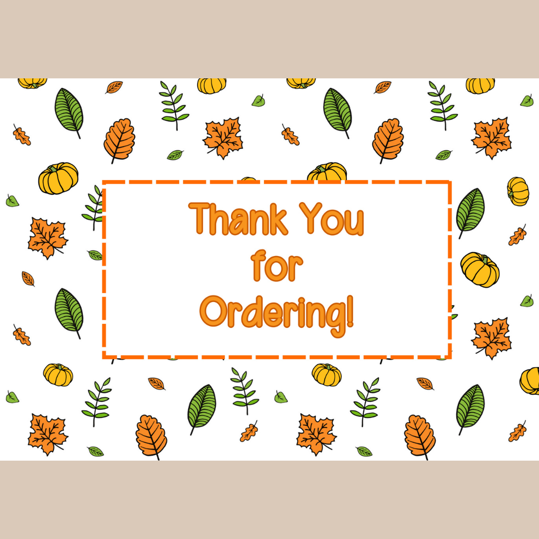 105mm x 148mm (A6) Autumn Appreciation Cards