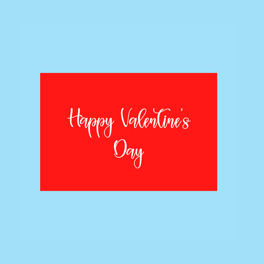 85 x 55mm Valentine's Order Insert Cards