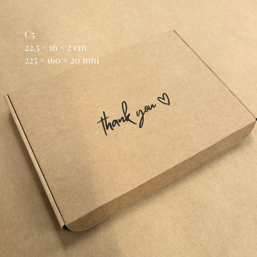 Printed Brown Postal PIP Boxes (Large Letter)