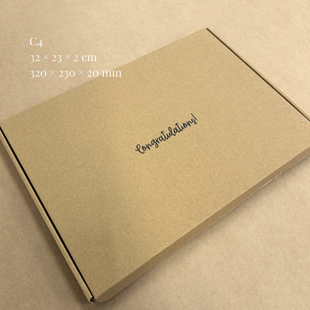 Printed Brown Postal PIP Boxes (Large Letter)