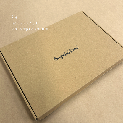 Printed Brown Postal PIP Boxes (Large Letter)