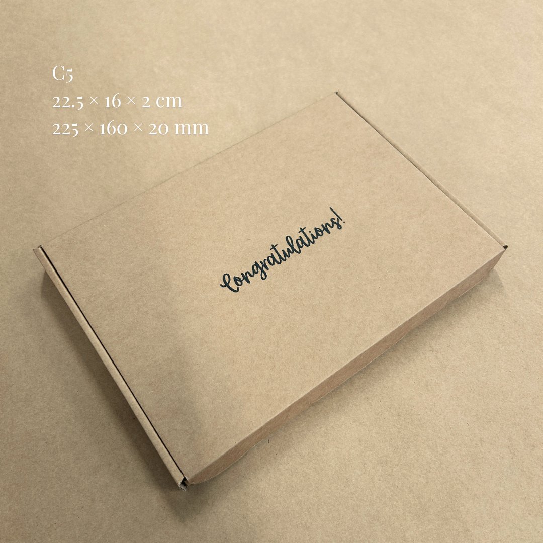 Printed Brown Postal PIP Boxes (Large Letter)