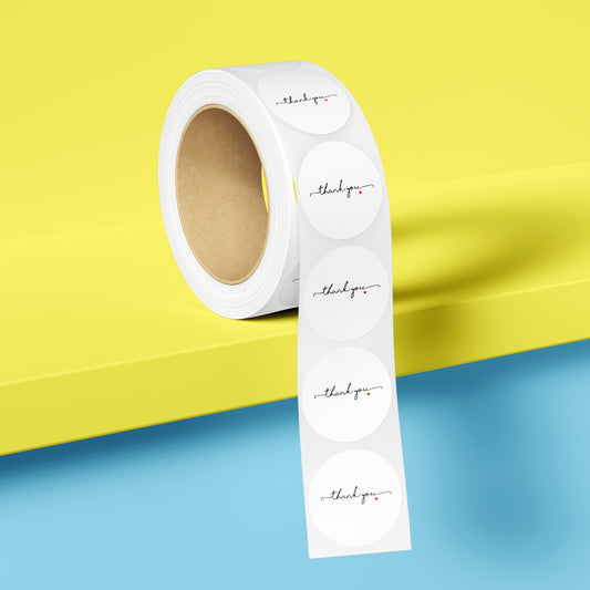 1" Stickers - Minimalist