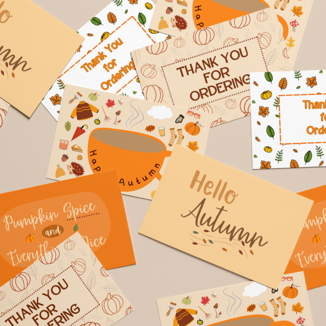 105mm x 148mm (A6) Autumn Appreciation Cards