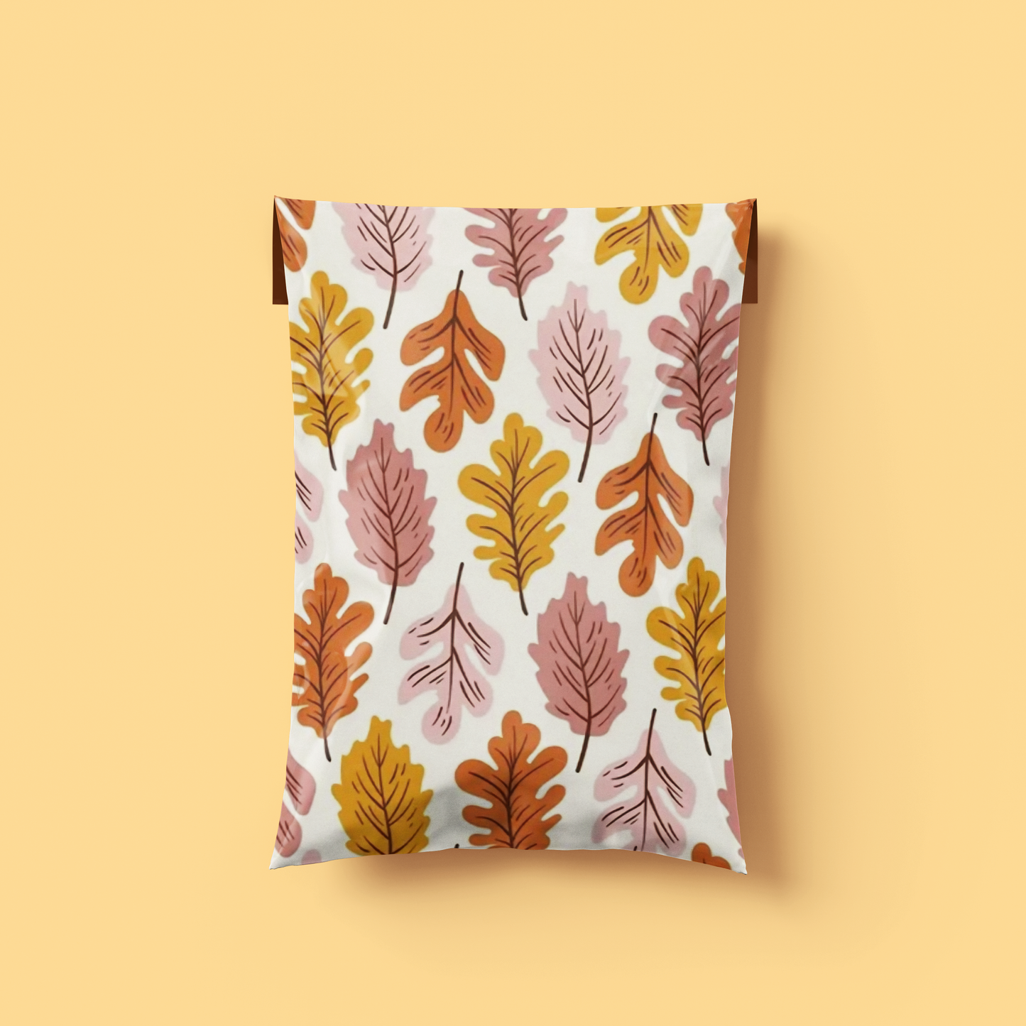 Patterned Poly Postal Bags - Autumn