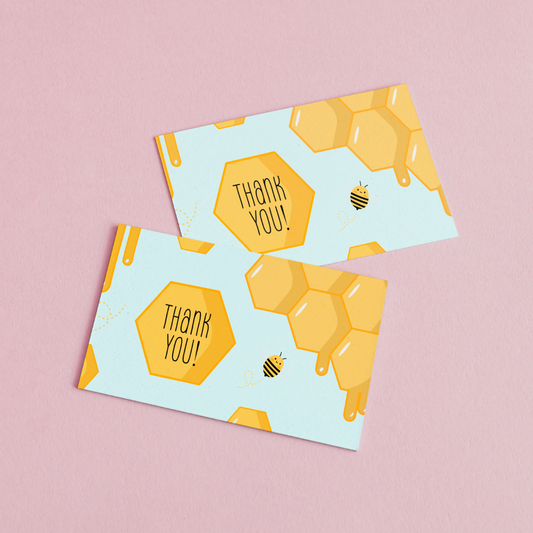 85mm x 55mm Bee Appreciation Cards