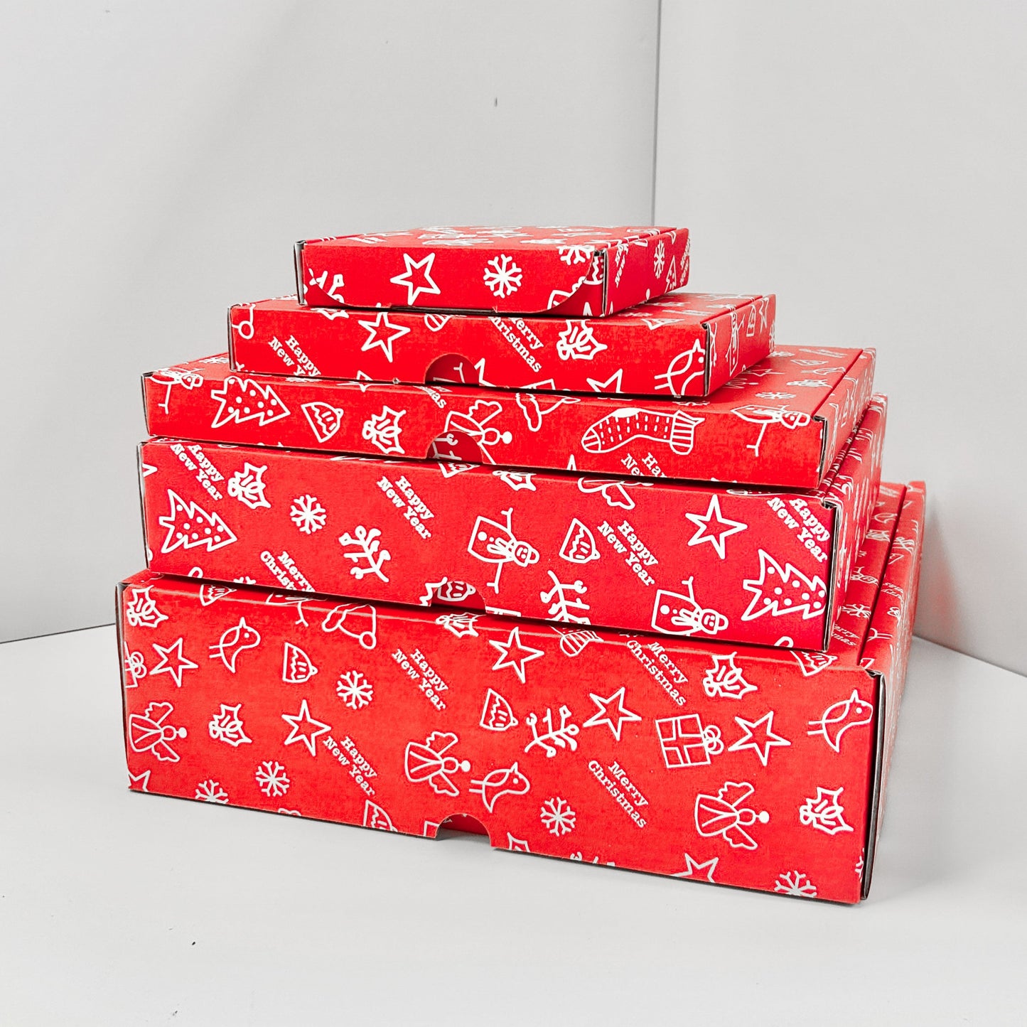 Christmas Doodle Patterned PIP and Postal Boxes