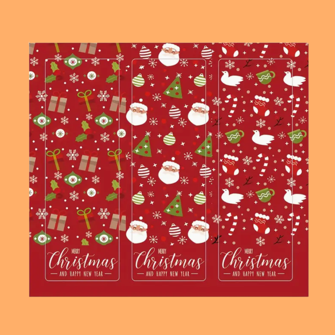 3x9cm Sealing Stickers - Christmas