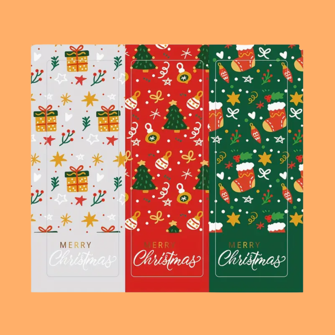 3x9cm Sealing Stickers - Christmas