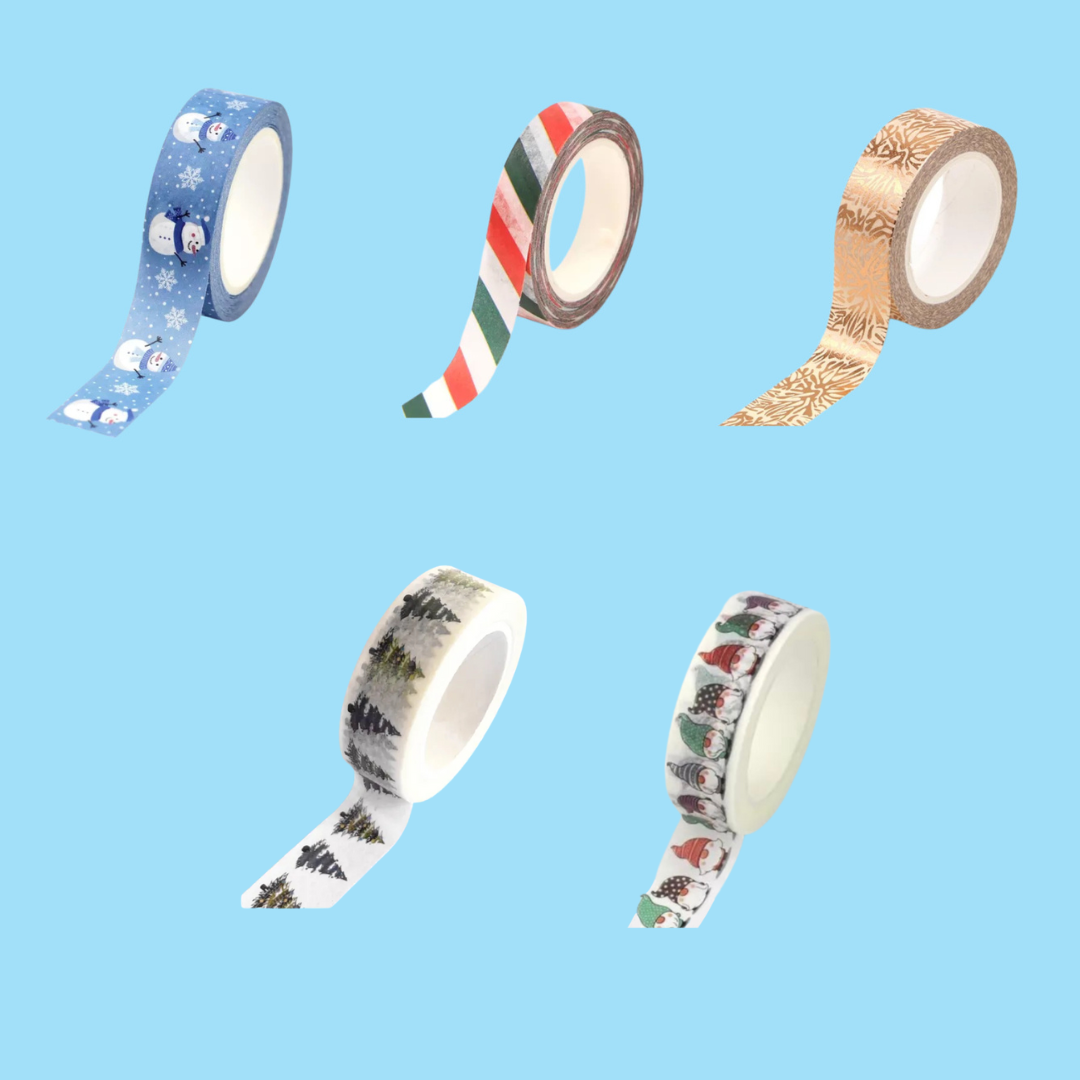 Christmas Patterned Washi Tape (15mmx10m)