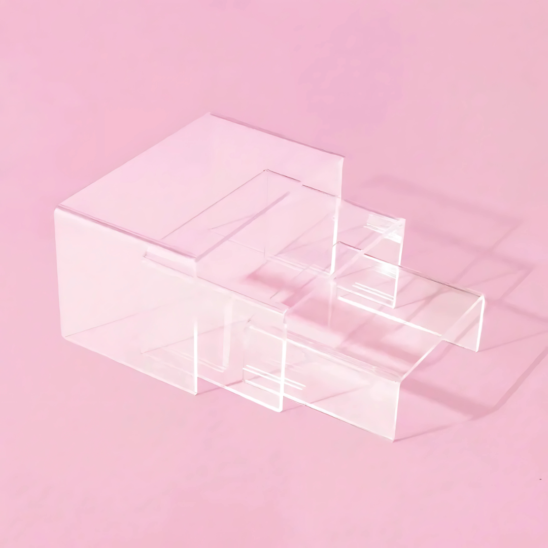 Translucent Riser Clear Acrylic Risers (Set of 3) – Happy Pack