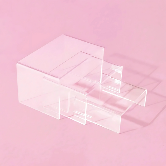 Clear Acrylic Risers (Set of 3)