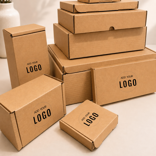 Custom Printed Brown Postal PIP Boxes (Large Letter)