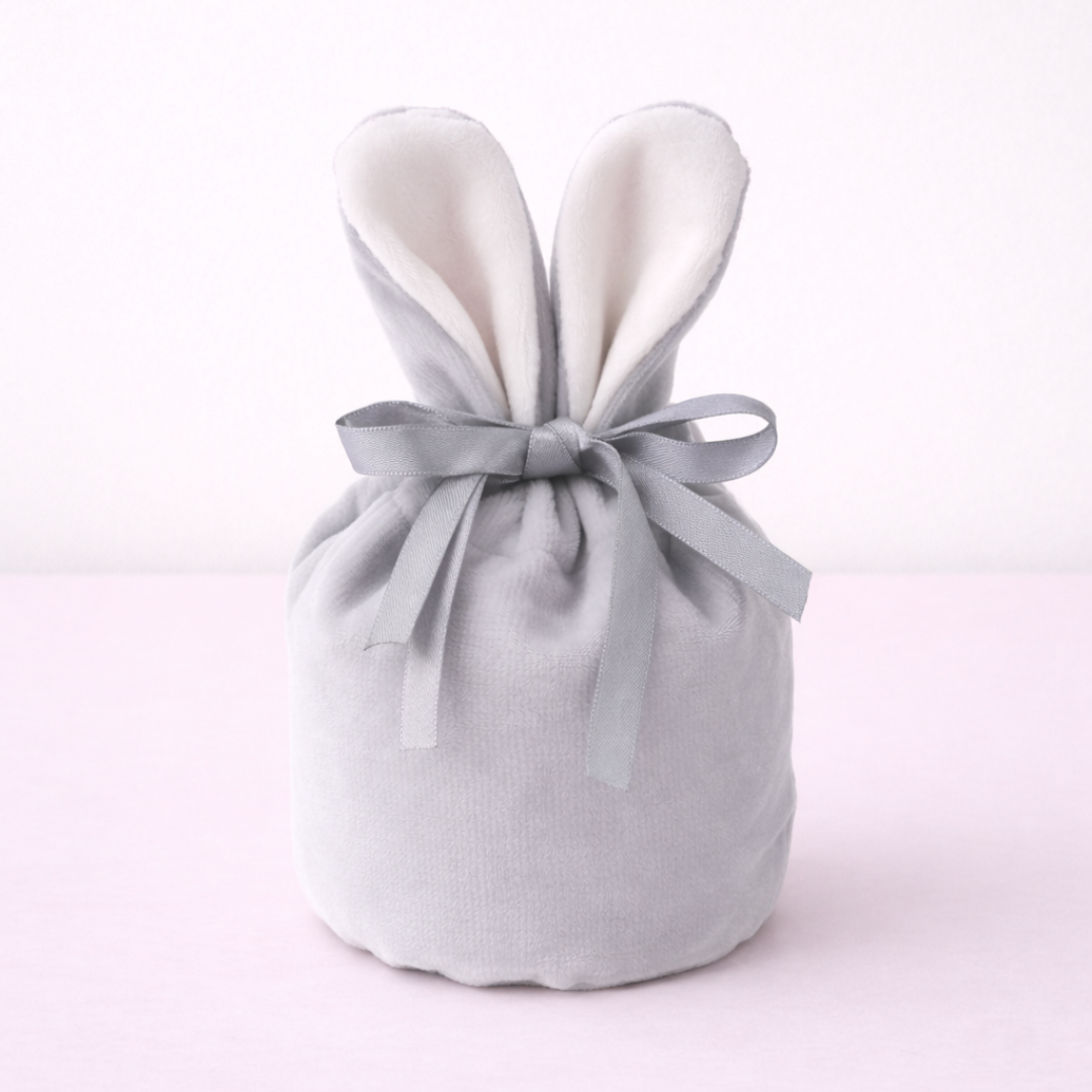 Velvet Easter Bunny Drawstring Bags