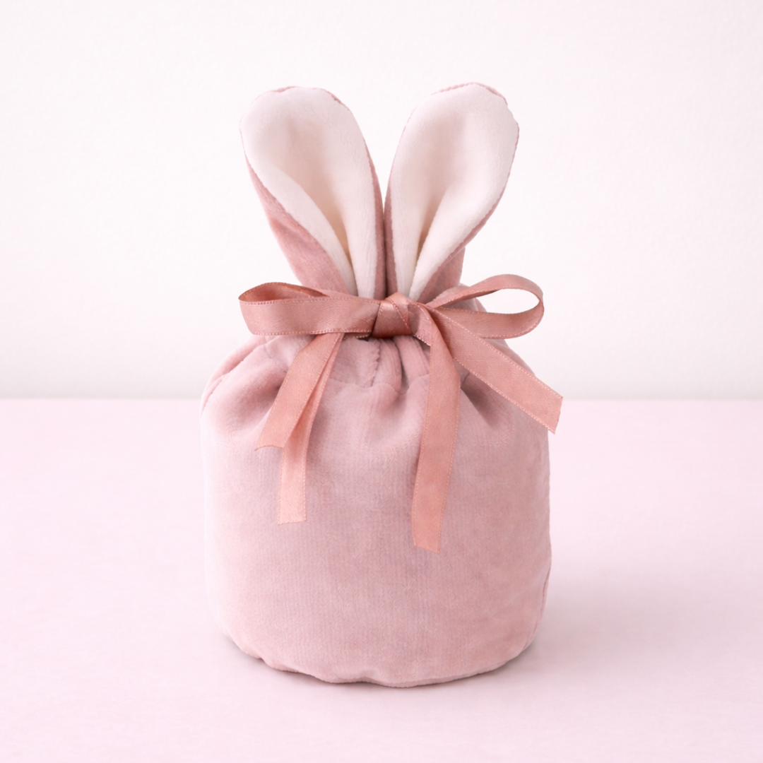 Velvet Easter Bunny Drawstring Bags