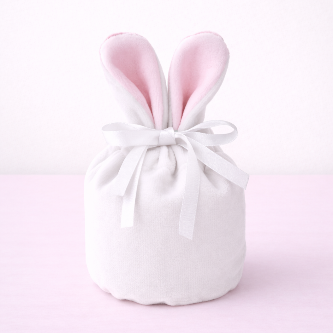 Velvet Easter Bunny Drawstring Bags