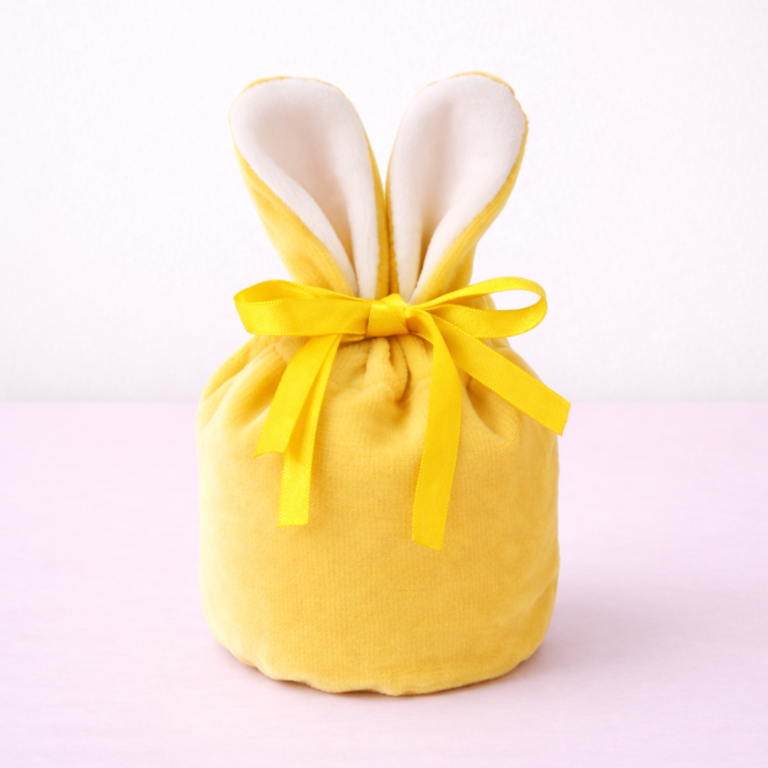 Velvet Easter Bunny Drawstring Bags