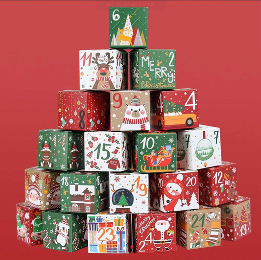 24-Day Fillable Advent Calendar Boxes