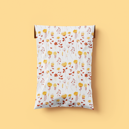 Patterned Poly Postal Bags - Autumn