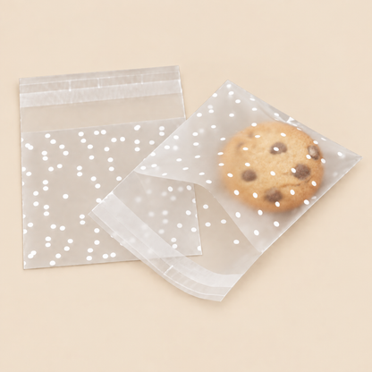 Polka-Dot Self-Adhesive Bags