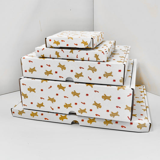 Gingerbread Man Patterned PIP and Postal Boxes