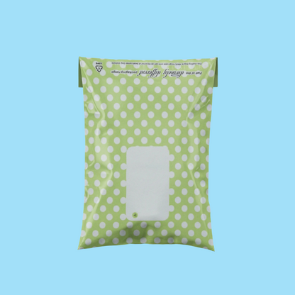 Polka-Dot Patterned Poly Postal Bags