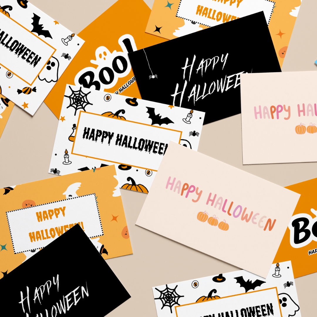 105mm x 148mm (A6) Halloween Appreciation Cards