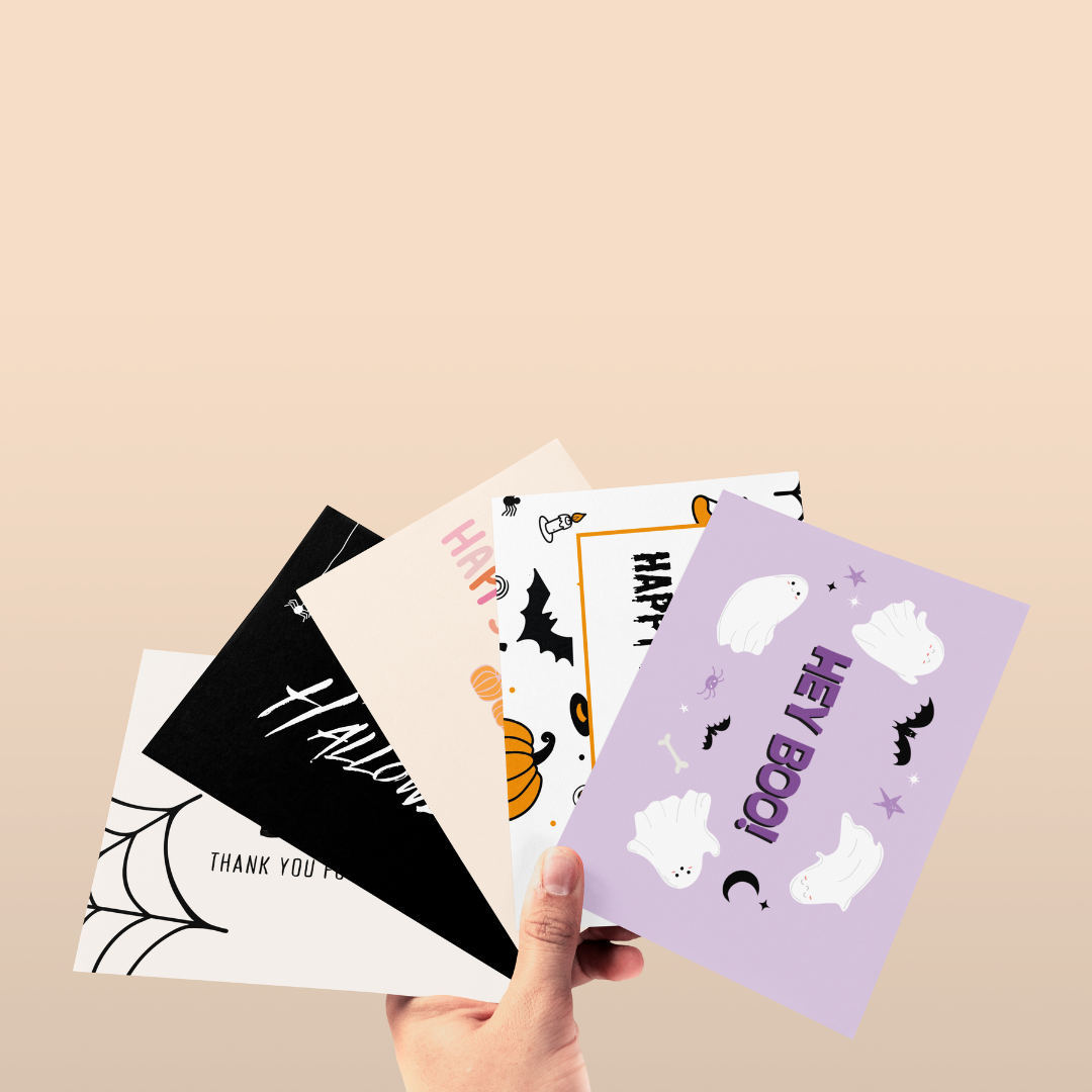 105mm x 148mm (A6) Halloween Appreciation Cards