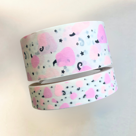 Pink Pumpkin Patterned Paper Tape