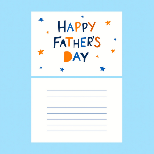 A6 Father's Day Order Insert Cards (Writable)