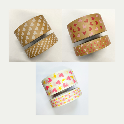 Heart Patterned Paper Tape