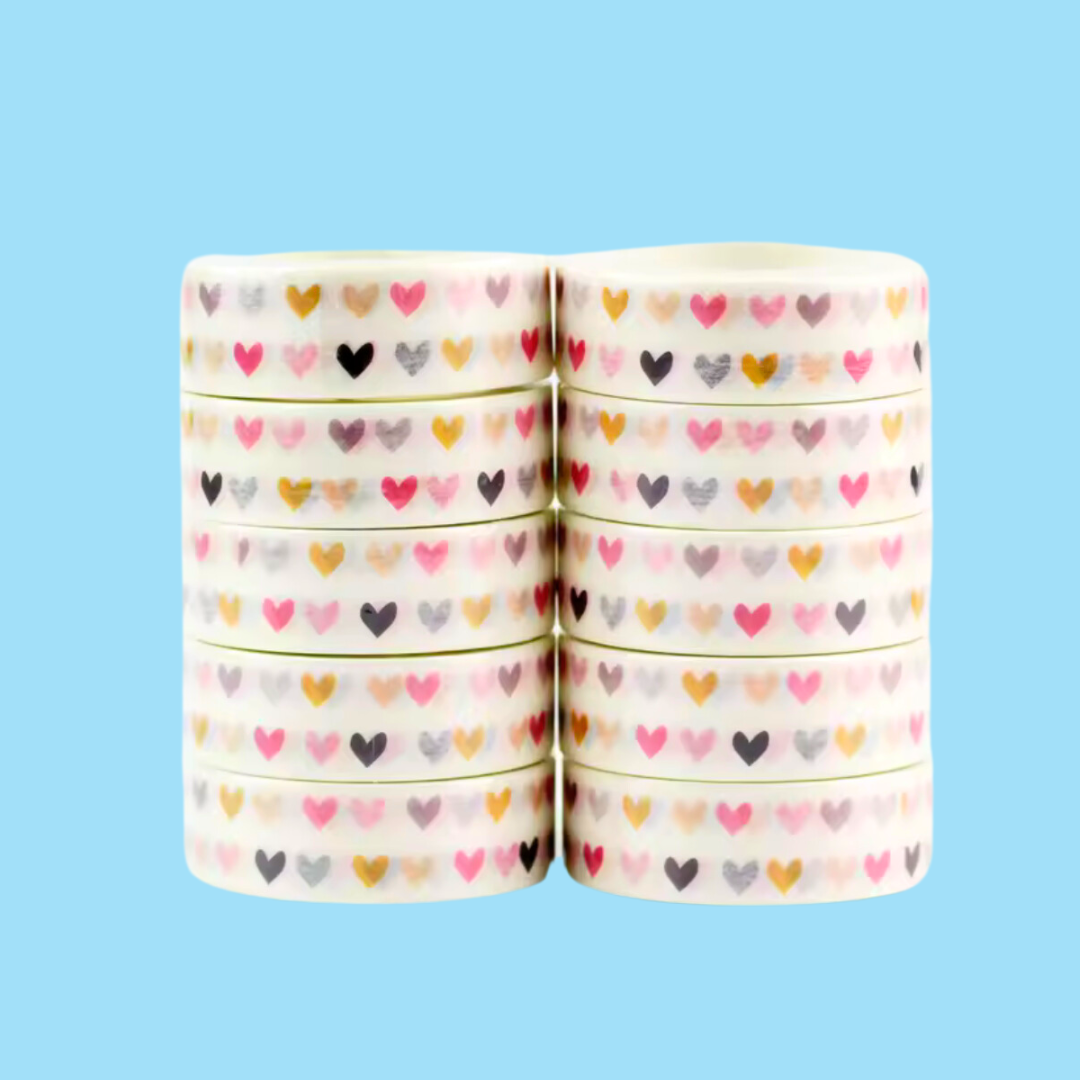 Valentine's Patterned Washi Tape (15mmx10m)