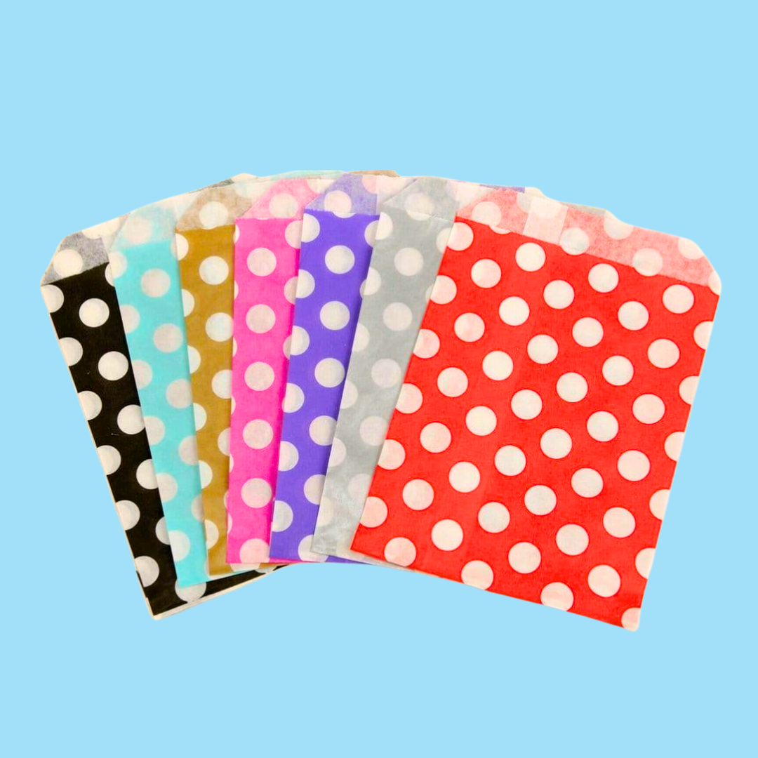 5x7" Polka-Dot Paper Bags