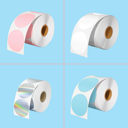 2" Circular Thermal Sticker Labels (500 Per Roll)