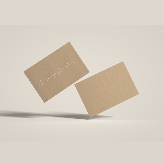 A6 Christmas Order Insert Cards - Natural/Kraft