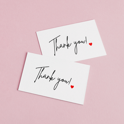 85mm x 55mm Appreciation Cards