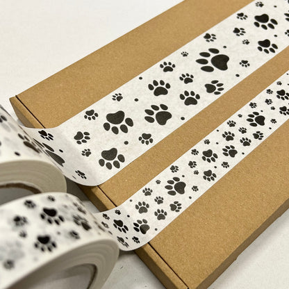 Paw Print Patterned Paper Tape