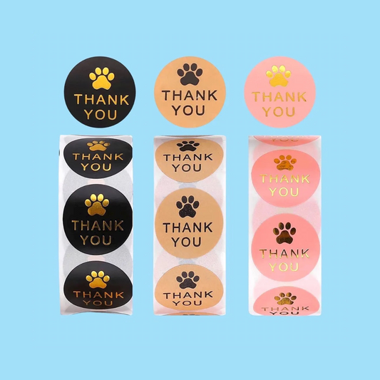1" Paw Print Stickers