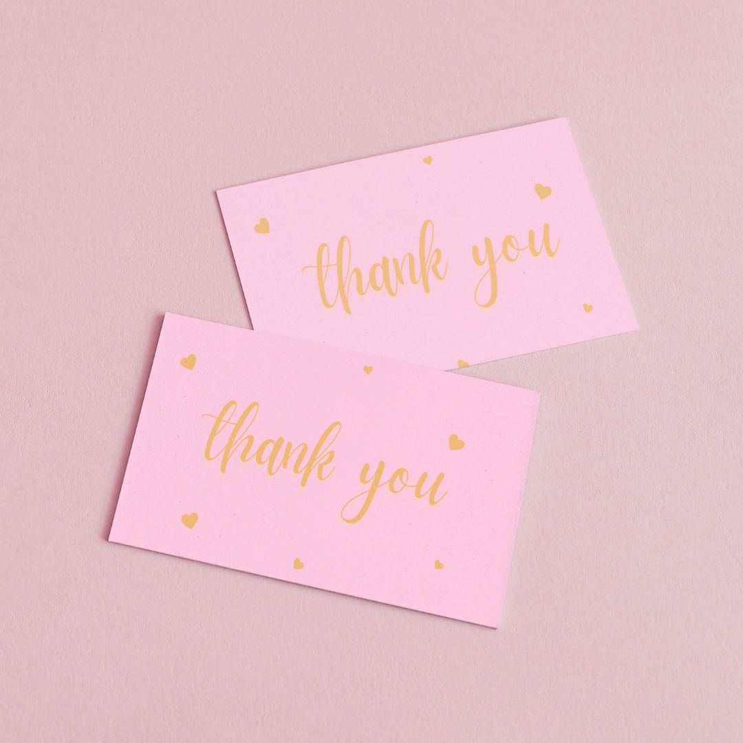 85mm x 55mm Appreciation Cards