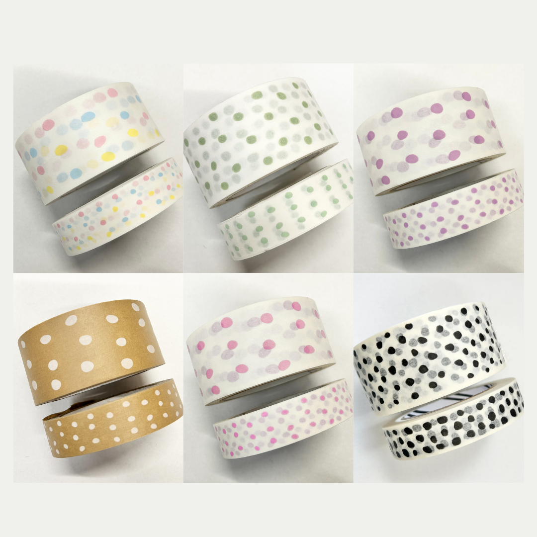 Polka-Dot Patterned Paper Tape