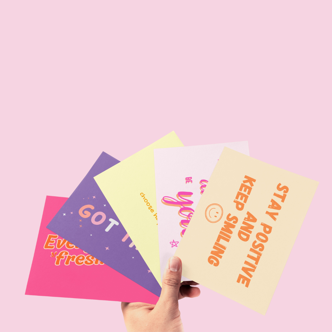 105mm x 148mm (A6) Positivity Cards